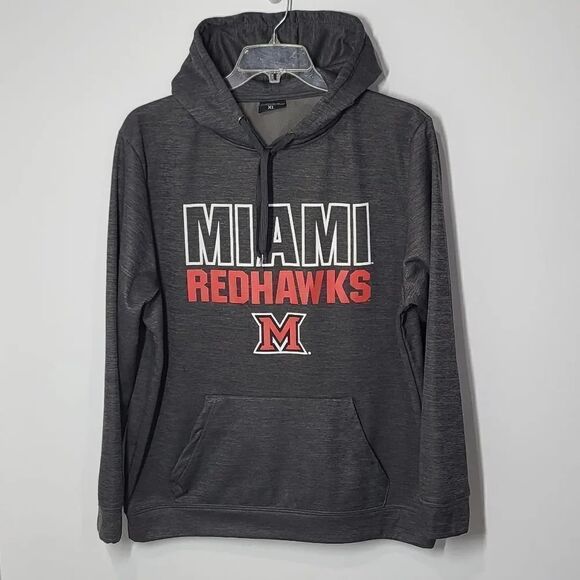 Miami Redhawks Men's Gray Hoodie